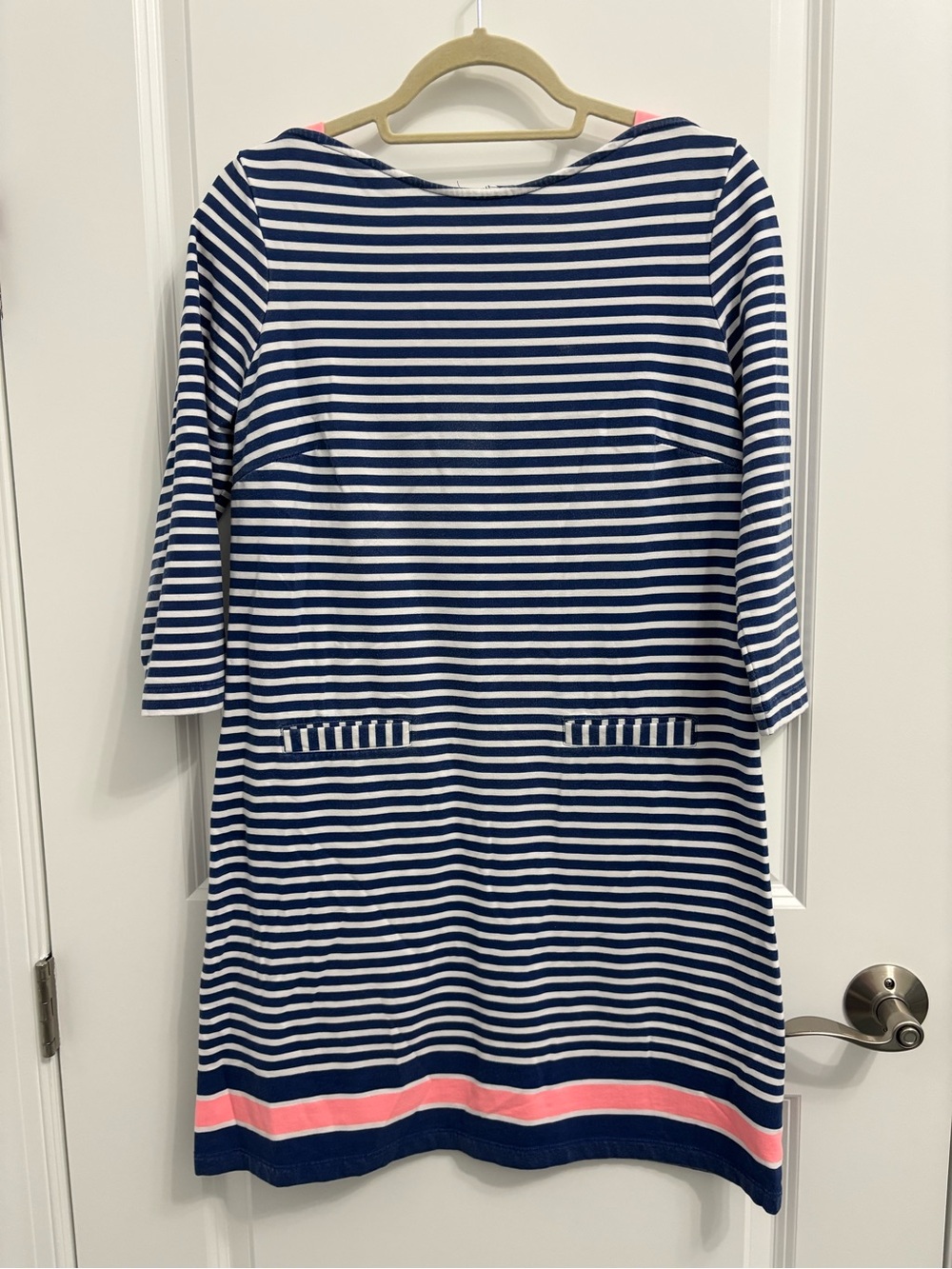 Lilly Pulitzer Irinia Shift Dress Guava Melon Exotic
Garden Stripes